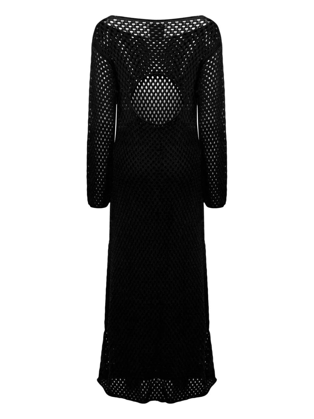 Open-Knit Cotton Maxi Dress