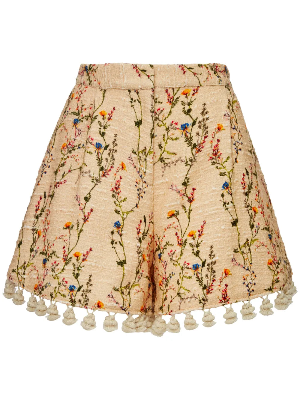 Playa Floral-Embroidered Cotton-Blend Shorts