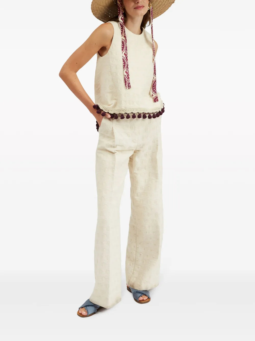 La Comasca Jacquard Trousers