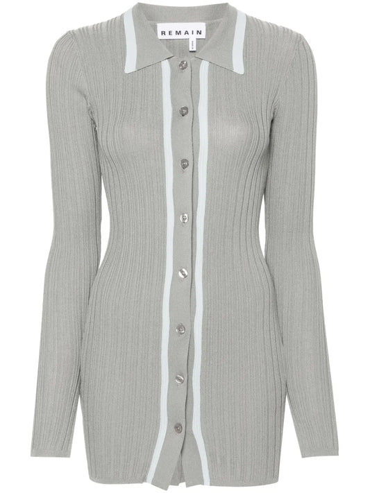 Ribbed-Knit Mini Dress