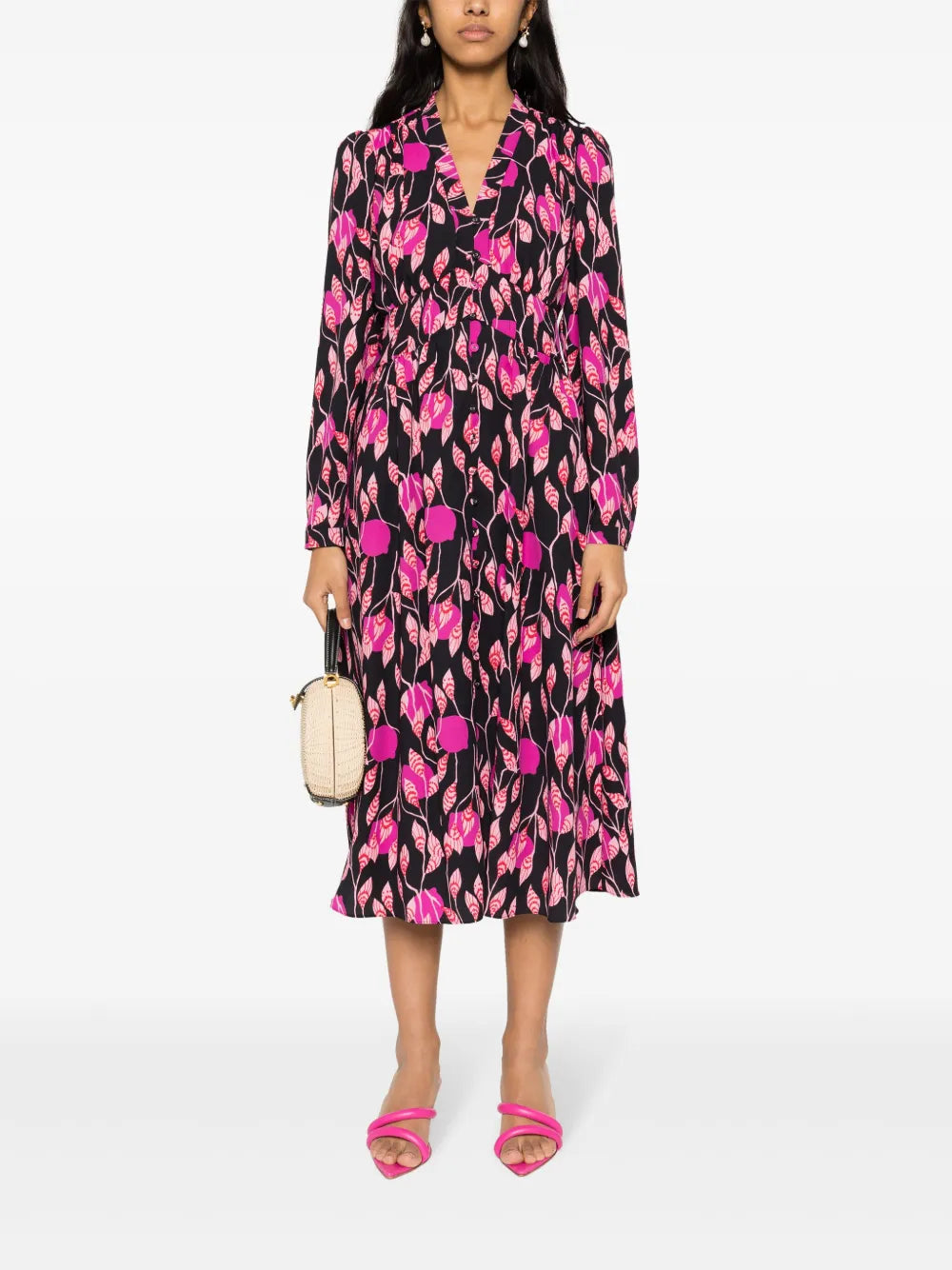 Crepe Midi Dress