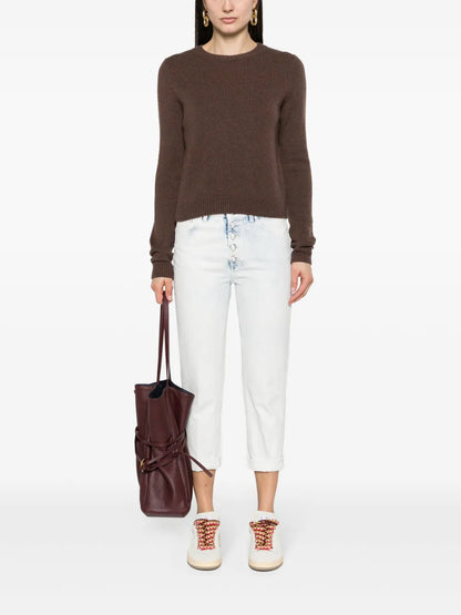 Mid-Rise Cropped Jeans