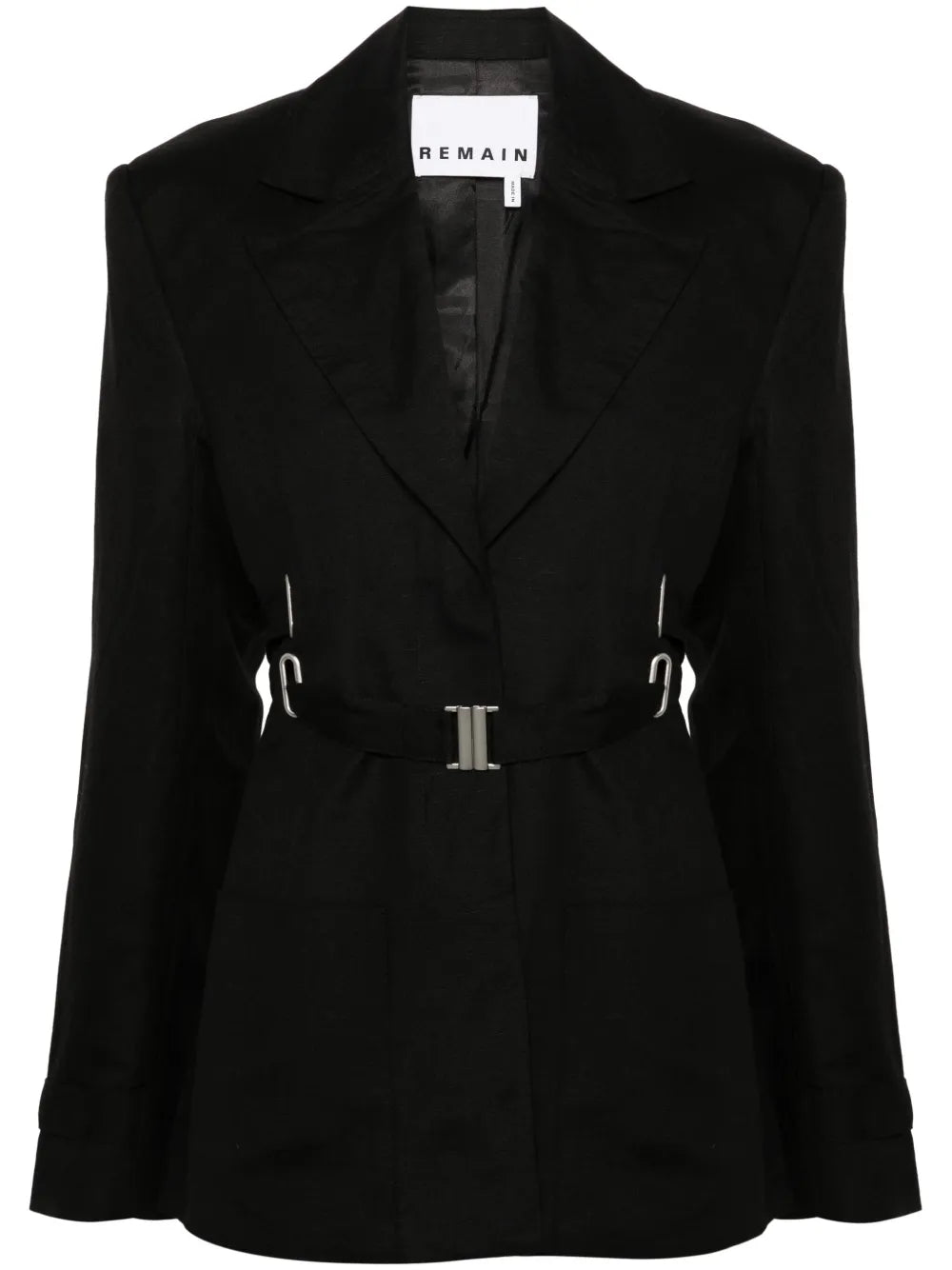 Single-Breasted Belted Blazer