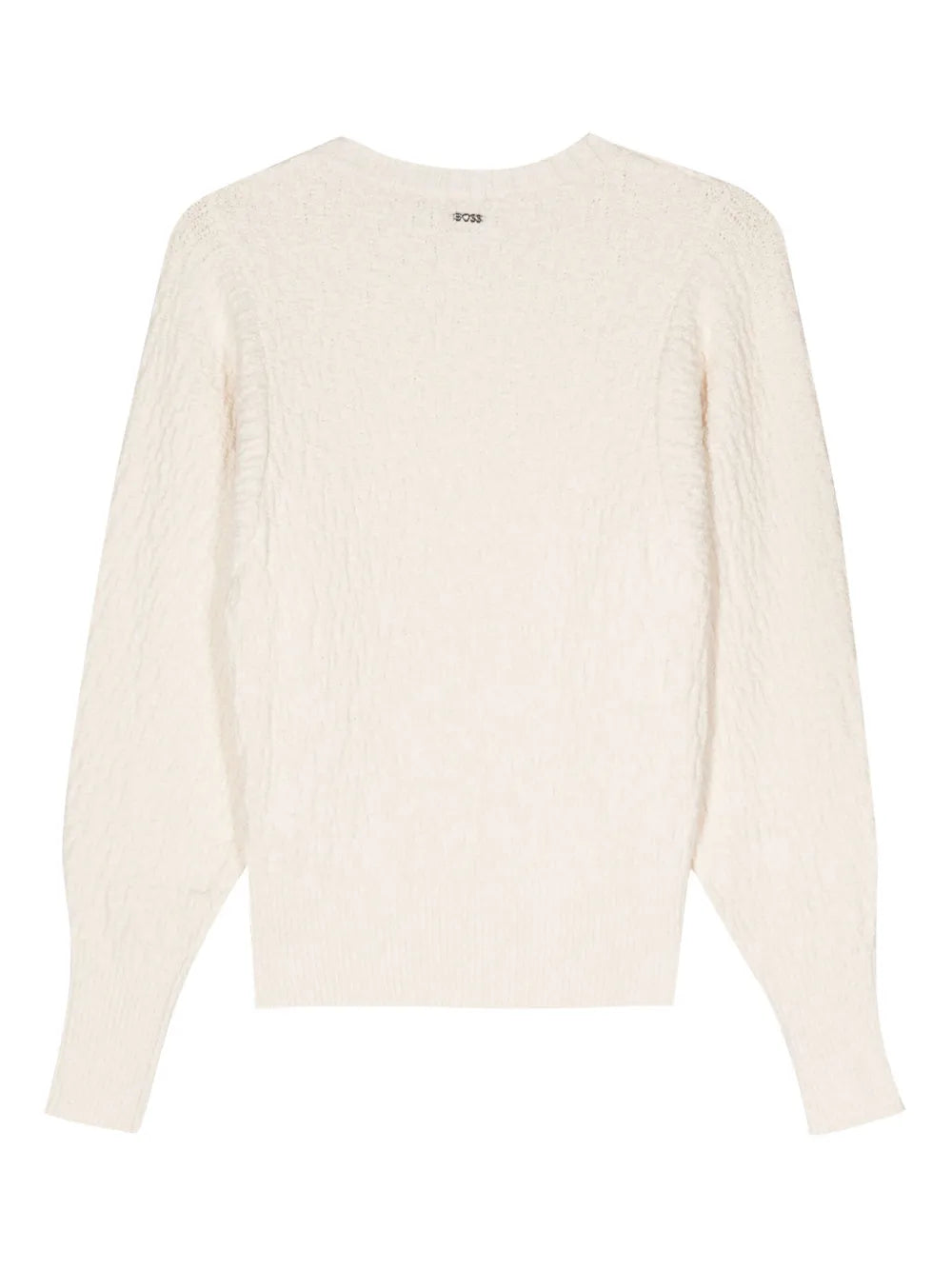 Logo-Lettering Chunky-Knit Jumper