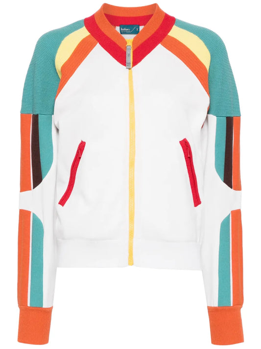 Colour-Block Zip-Up Jacket