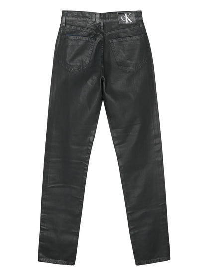 Coated Straight Jeans