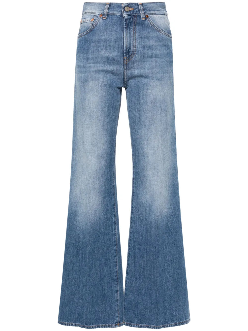 Mid-Rise Flared Jeans