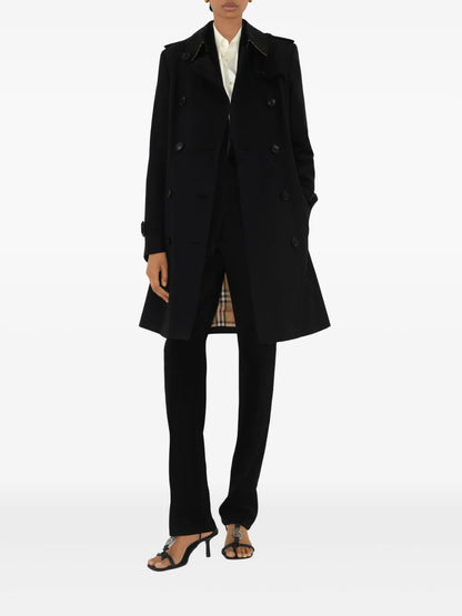 Gabardine-Weave Trench Coat