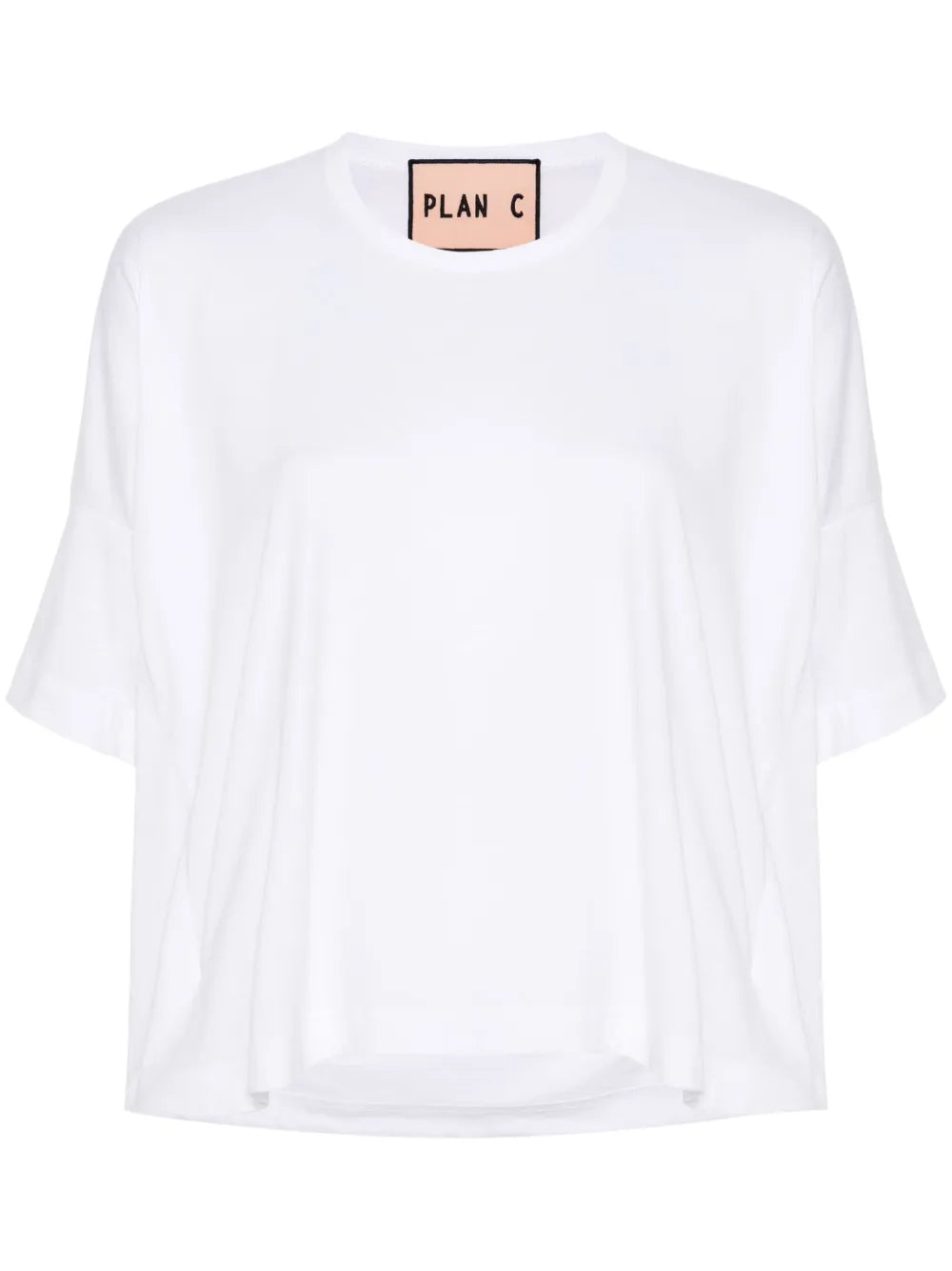 Draped Cotton T-Shirt