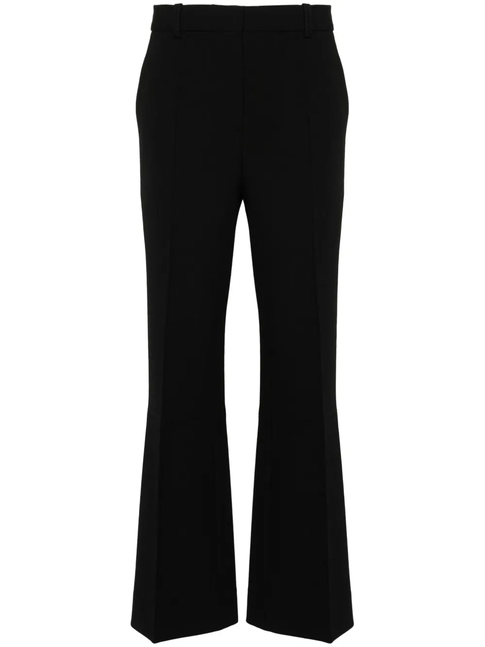 Tailored Cotton-Blend Flared Trousers