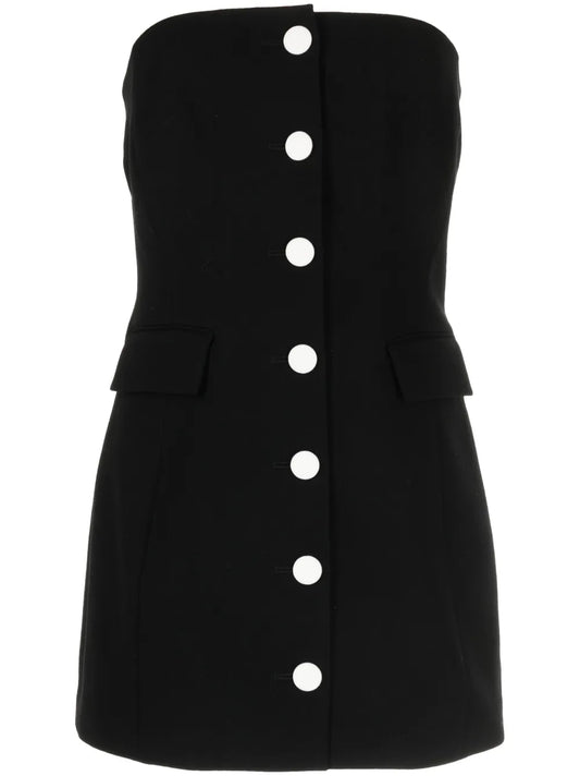 Strapless Wool-Blend Minidress
