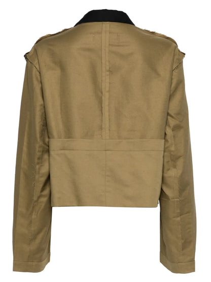 Deconstructed Cotton-Linen Blend Jacket