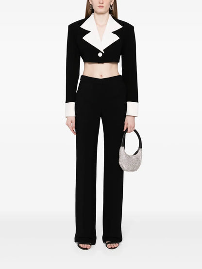 Two-Tone Cropped Jacket
