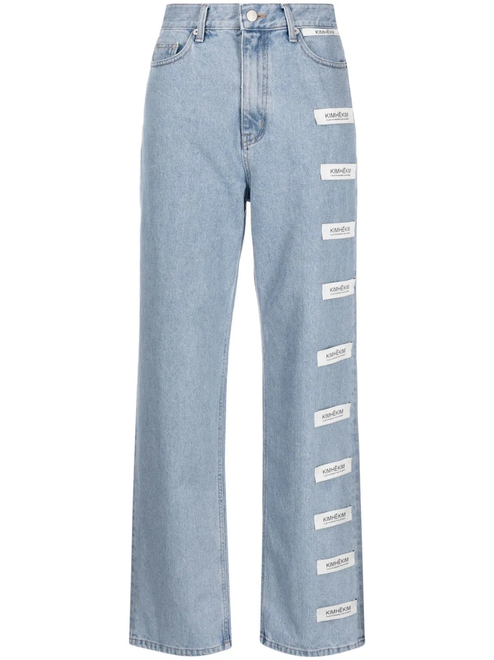Logo-Patch Straight-Leg Jeans