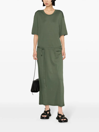 Belted T-Shirt Maxi Dress
