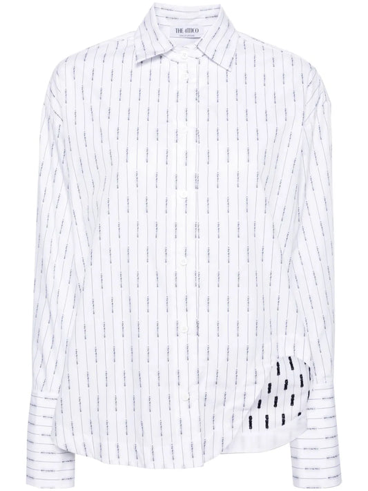Eliza Logo-Print Cotton Shirt