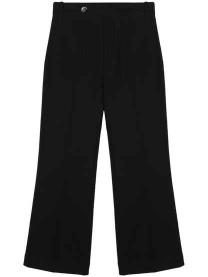 High-Waisted Flared Trousers