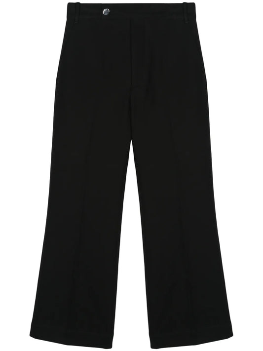 High-Waisted Flared Trousers
