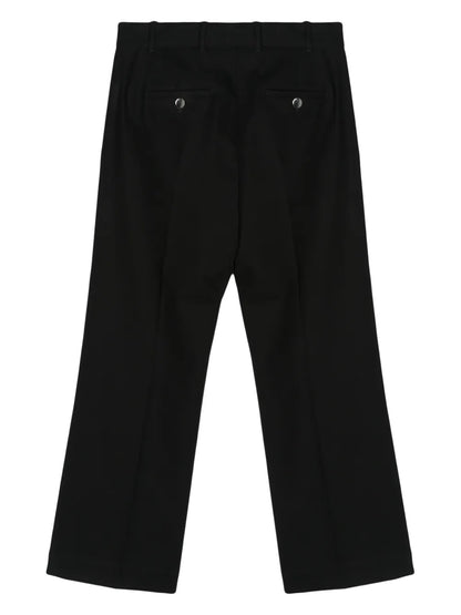 High-Waisted Flared Trousers