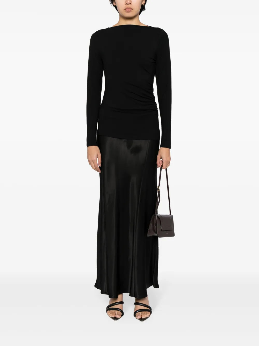 Ruched Long-Sleeve Top