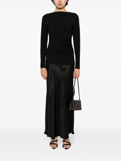 Ruched Long-Sleeve Top