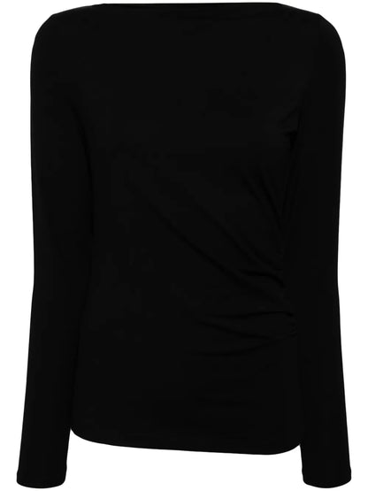Ruched Long-Sleeve Top