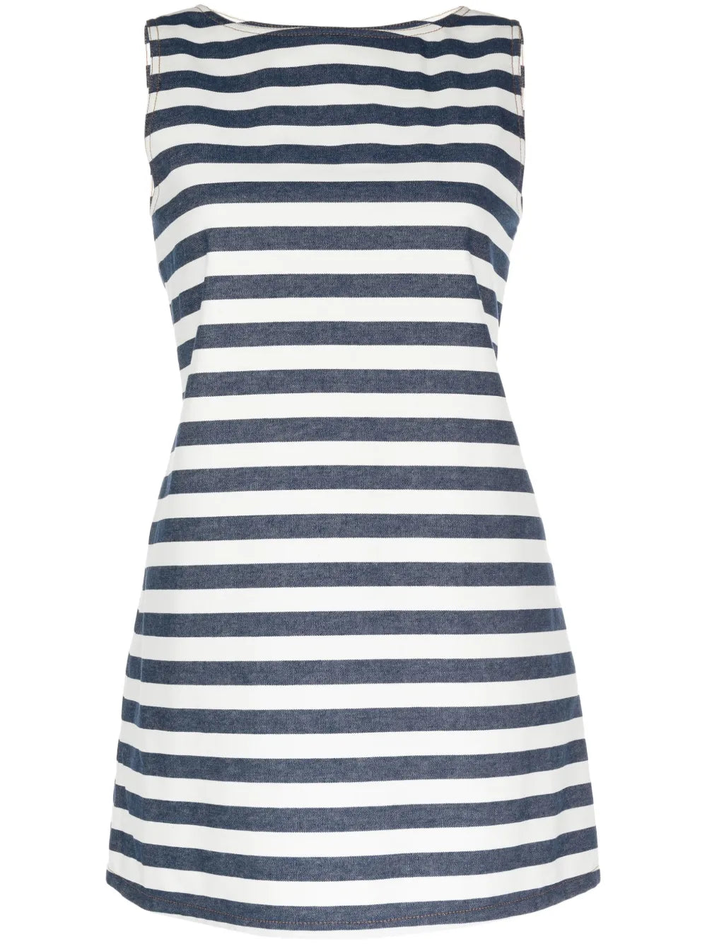 Sleeveless Striped Cotton Dress