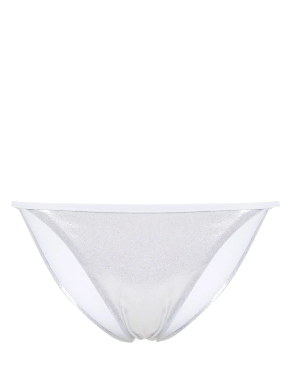 High-Cut Metallic Bikini Bottoms