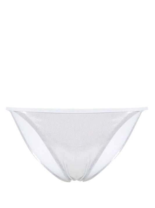 High-Cut Metallic Bikini Bottoms