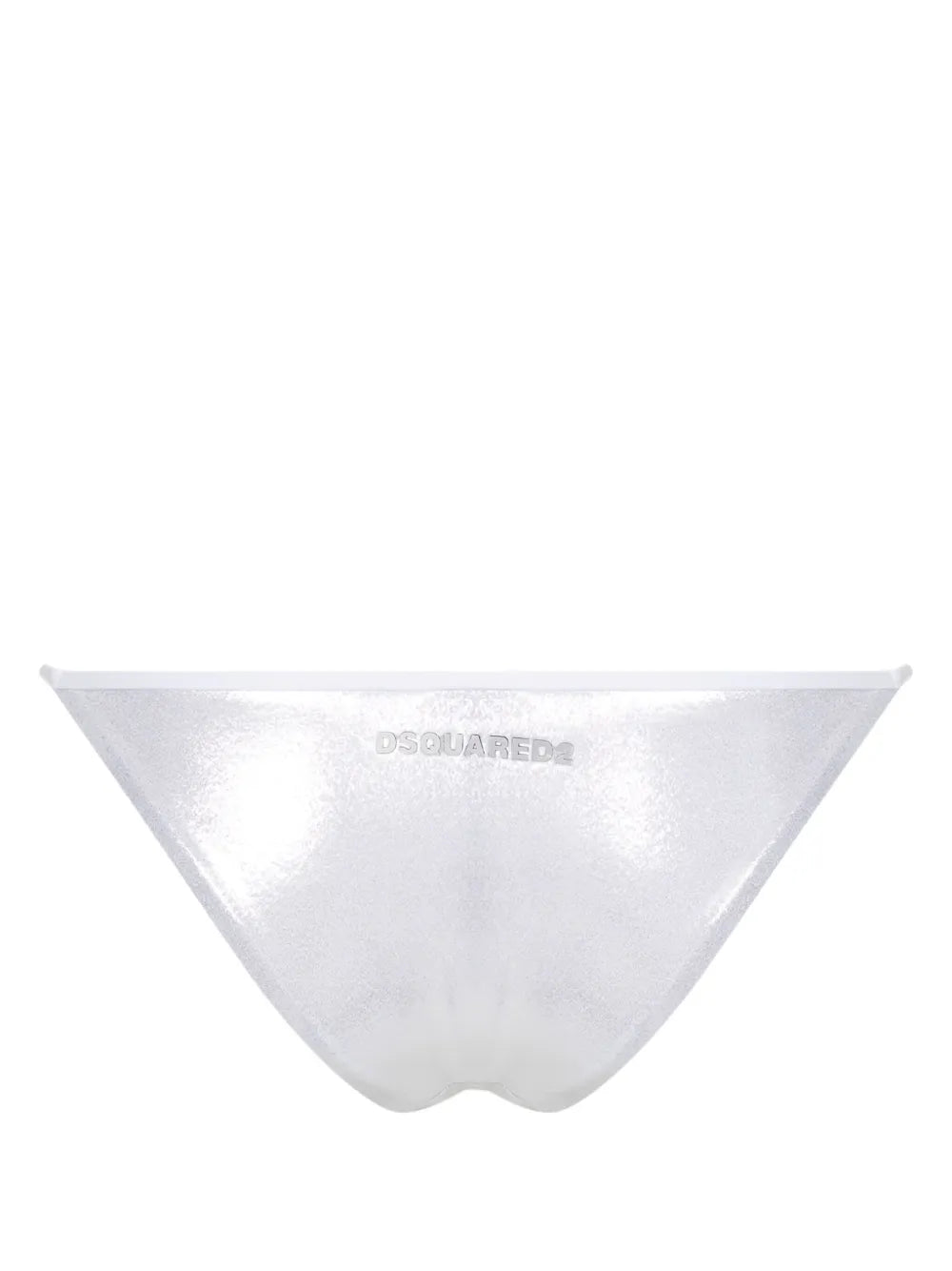 High-Cut Metallic Bikini Bottoms