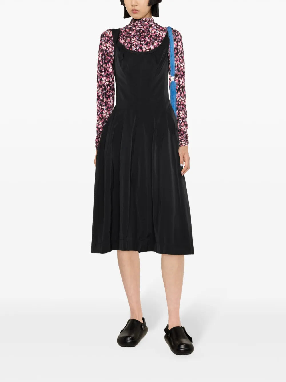 A-Line Scuba Midi Dress