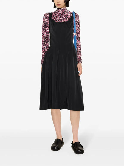 A-Line Scuba Midi Dress