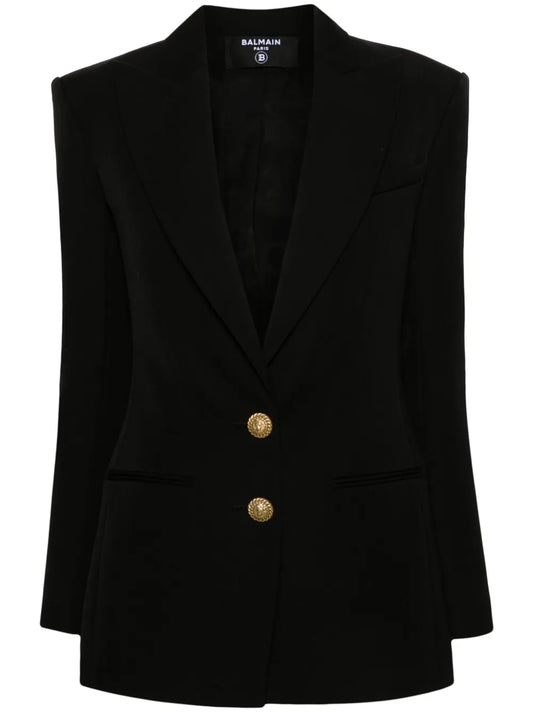 Single-Breasted Virgin Wool Blazer