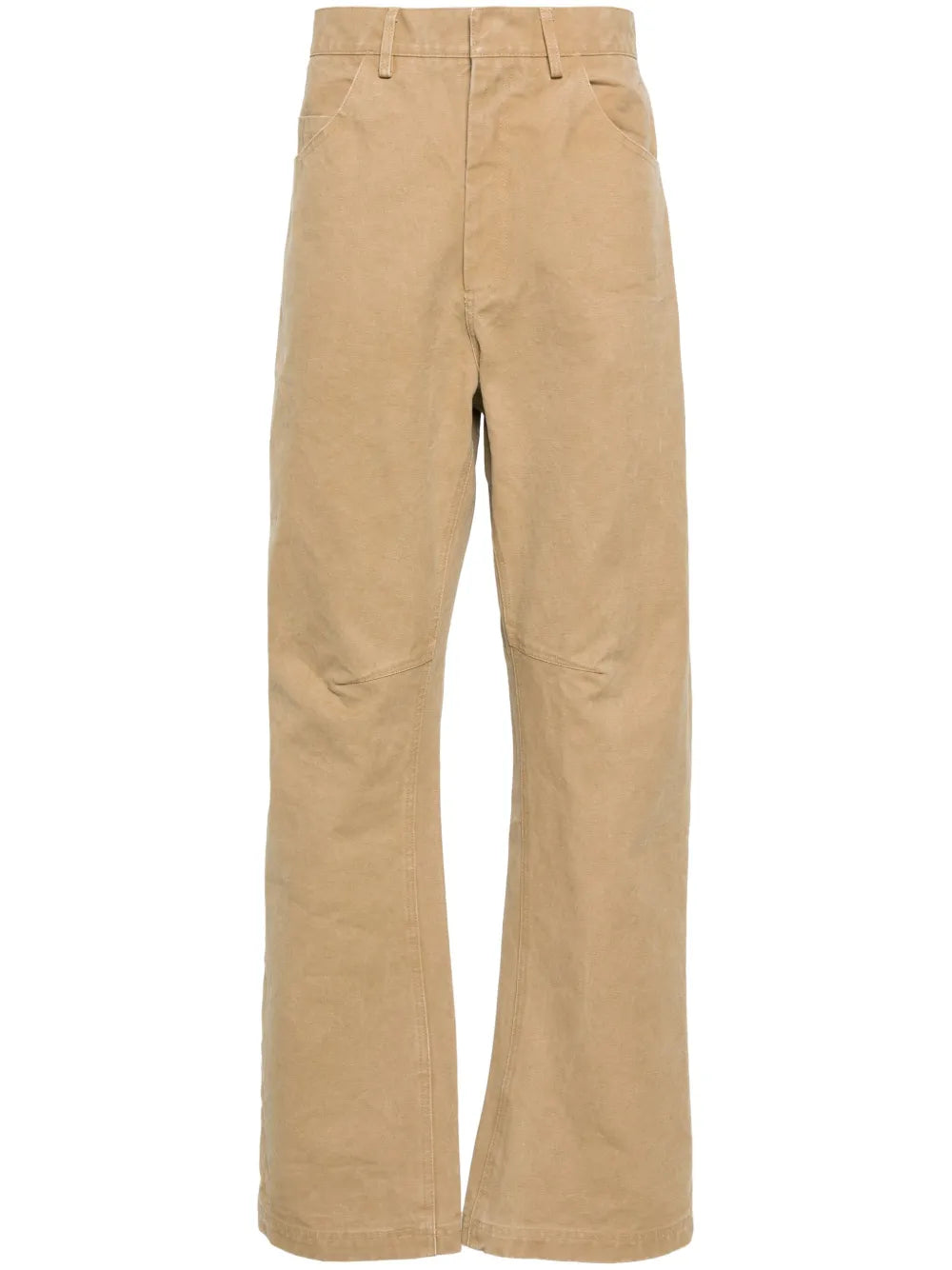 Loose-Leg Cotton Trousers