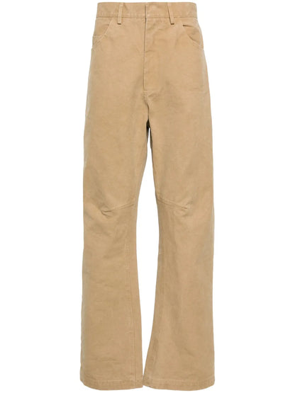 Loose-Leg Cotton Trousers