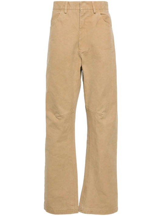 Loose-Leg Cotton Trousers