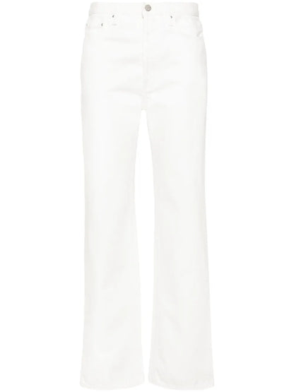 Mid-Rise Straight Jeans