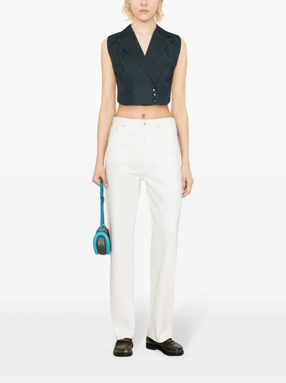 Mid-Rise Straight Jeans