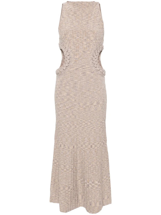 Andreas Ribbed-Knit Midi Dress
