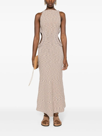 Andreas Ribbed-Knit Midi Dress