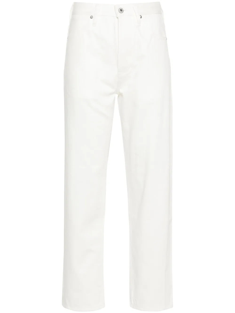 Mid-Rise Straight Jeans