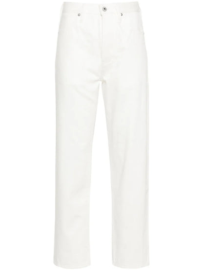 Mid-Rise Straight Jeans
