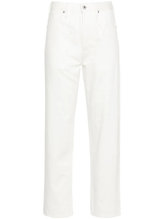 Mid-Rise Straight Jeans