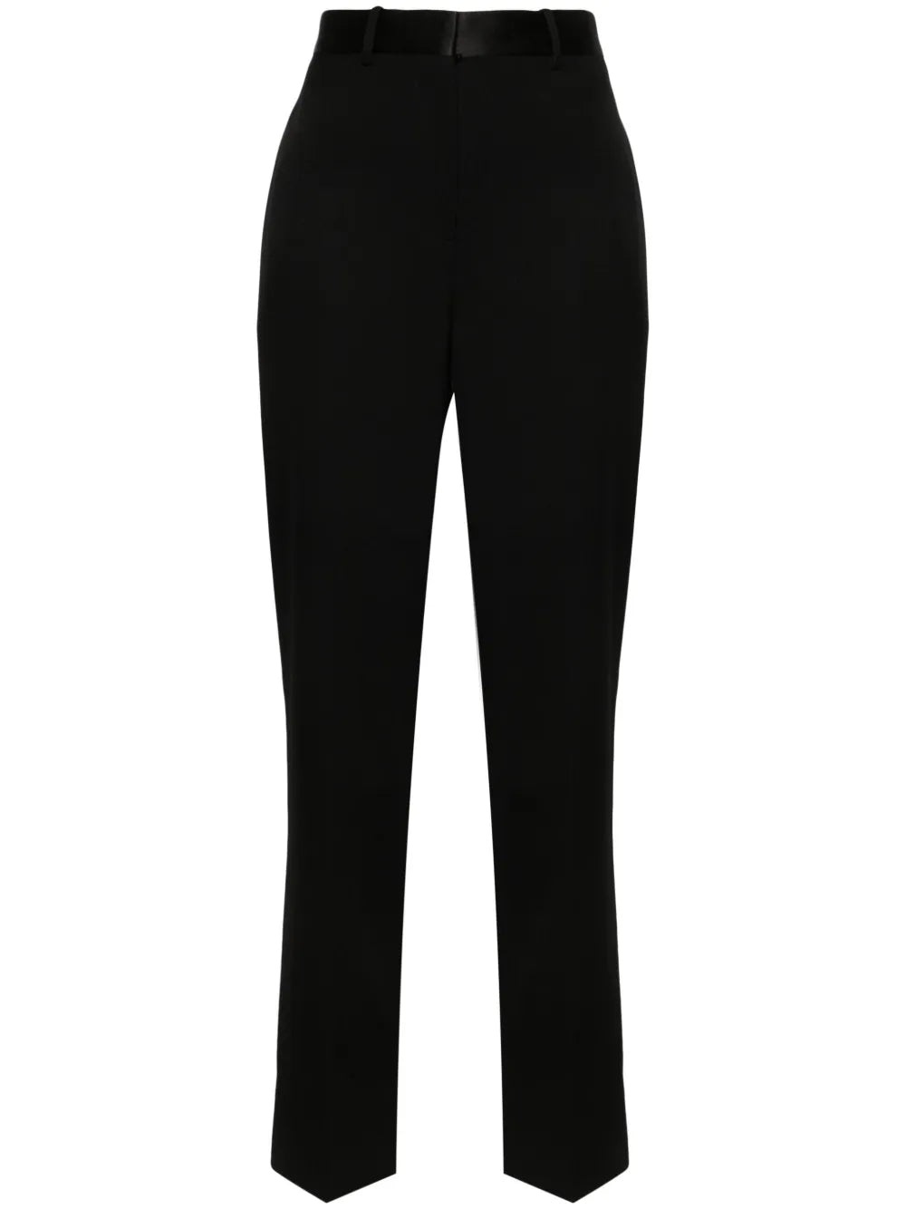 High-Waist Straight-Leg Trousers