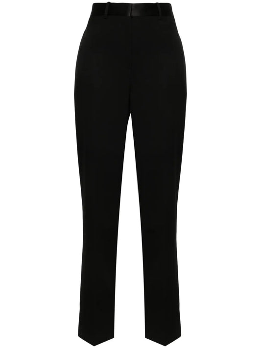 High-Waist Straight-Leg Trousers
