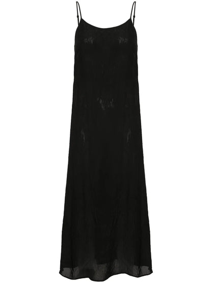 Crinkled Midi Dress