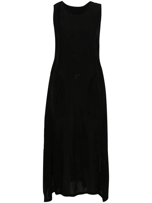 Crinkled Midi Dress