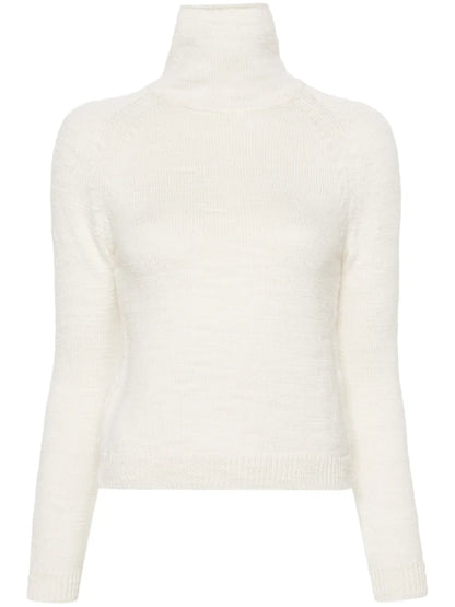 High-Neck Wool Jumper