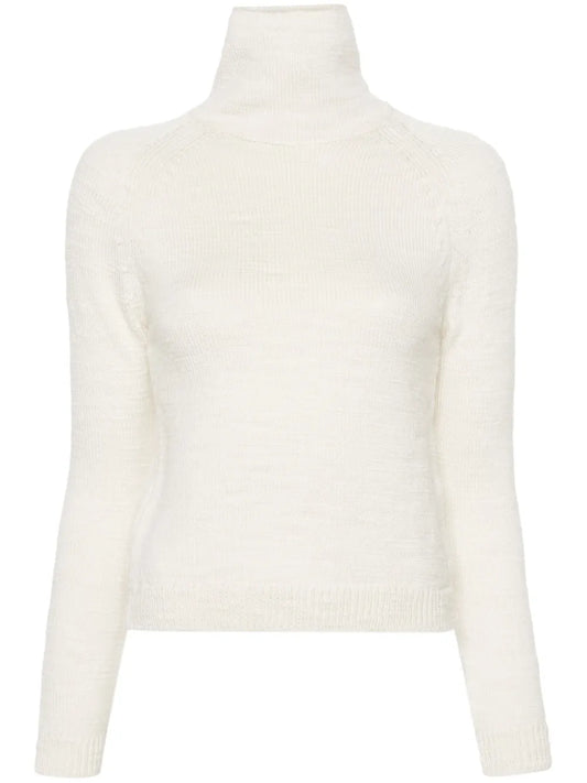 High-Neck Wool Jumper
