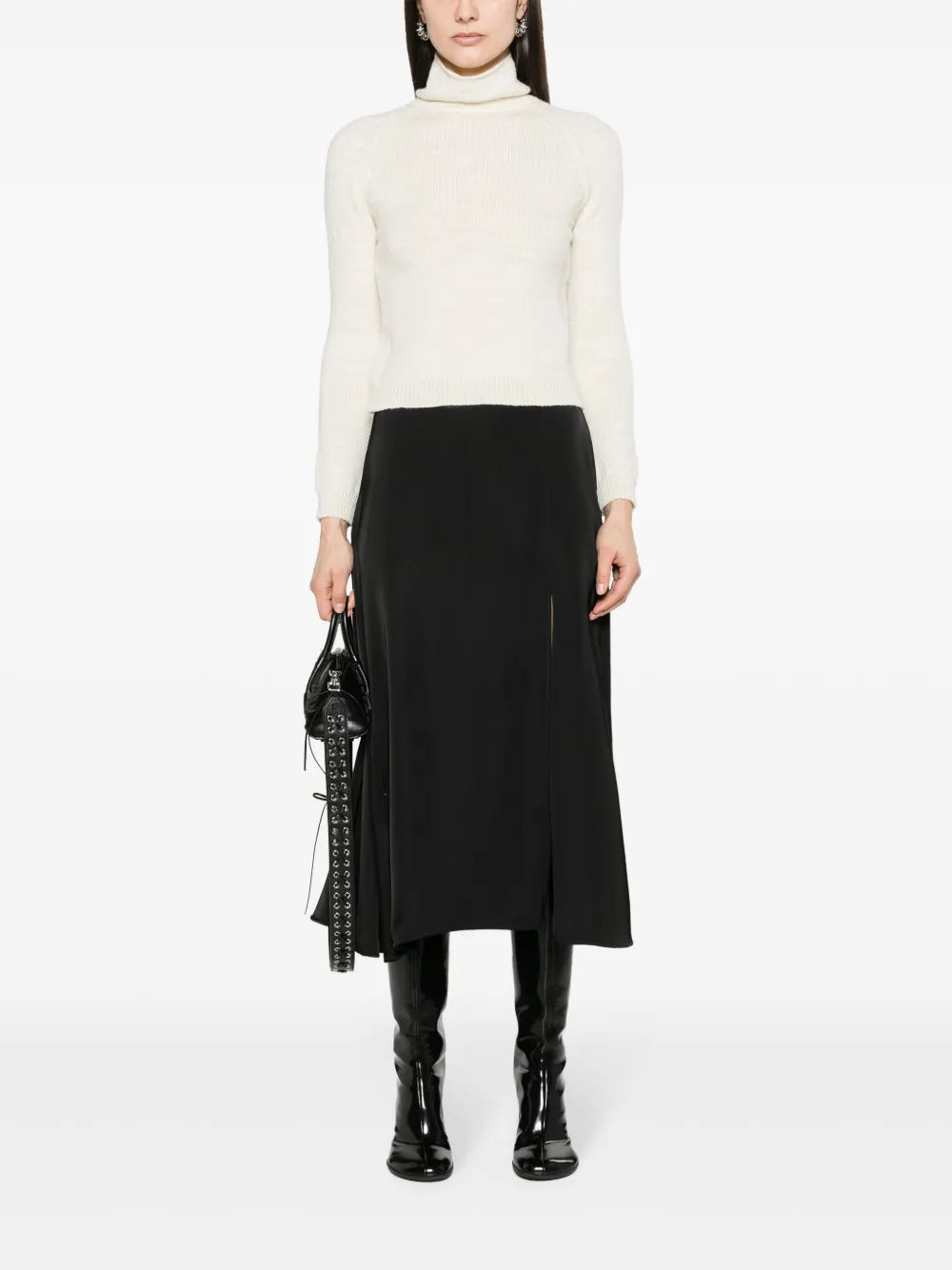 High-Neck Wool Jumper